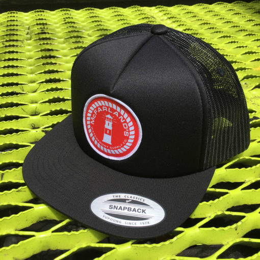 McFarland's Black Trucker Mesh Flex Fit Snap Back